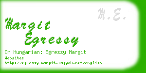 margit egressy business card